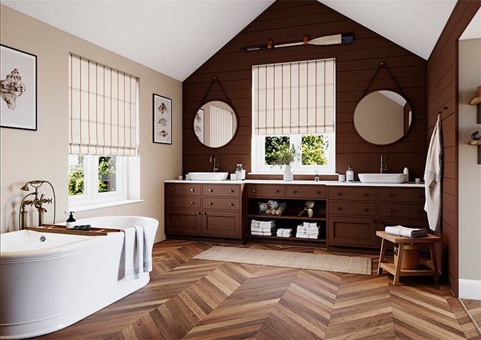 The British Stripe Co. Victoria, Teignbridge No.1 - Twist&Fit Roman Blind - Image 7